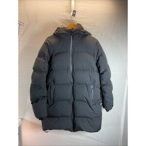 Ariztia‎ The Super Puff Long Black Goose Down Puffer Jacket Women's Size M